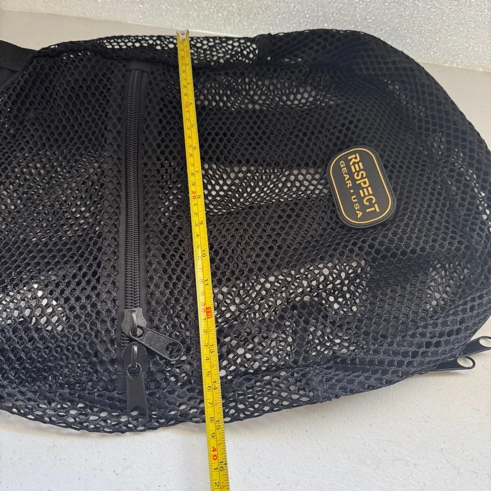 Black Mesh Backpack
